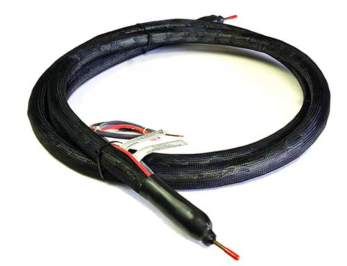 Flexible heated hoses